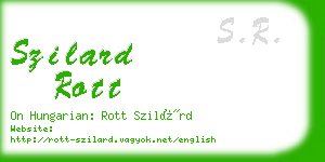 szilard rott business card